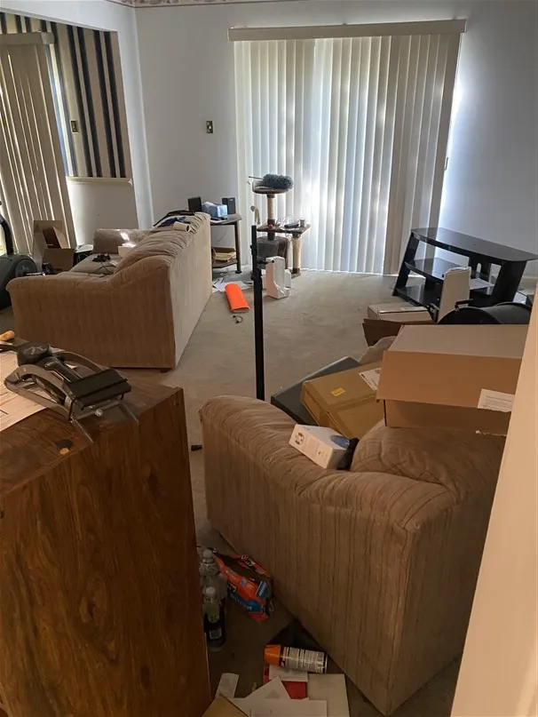 Apartment cleanout in progress