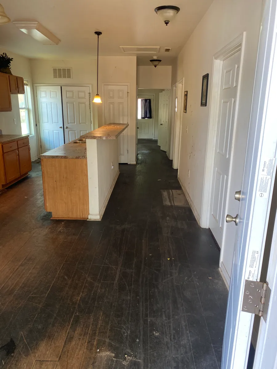 Cleared room after an A-Z house cleanout